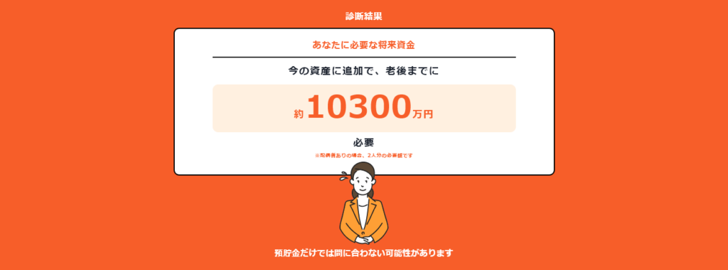 マネイロの投資診断を実際にやってみた画像